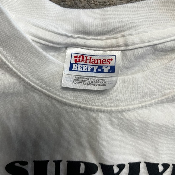 Vintage Jimmy Buffett Shirt Size XL Hanes White Y2K ParrotVille KC - Picture 4 of 5